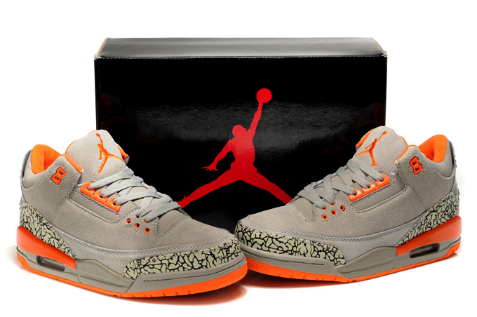 Air Jordan 3 Men Shoes Orangered/Tan/Black Online